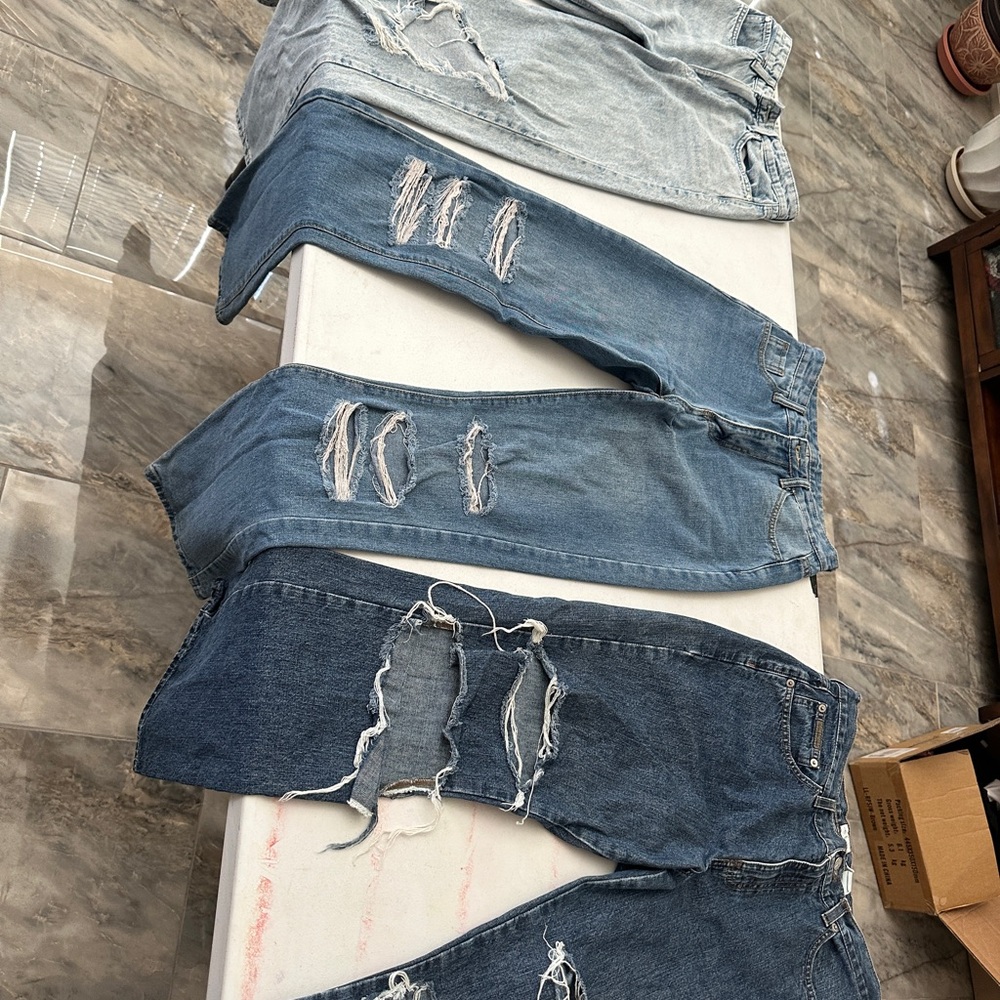 Calvin Klein Jeans - Light Blue, Medium Blue, Dark Blue Boyfriend Jeans